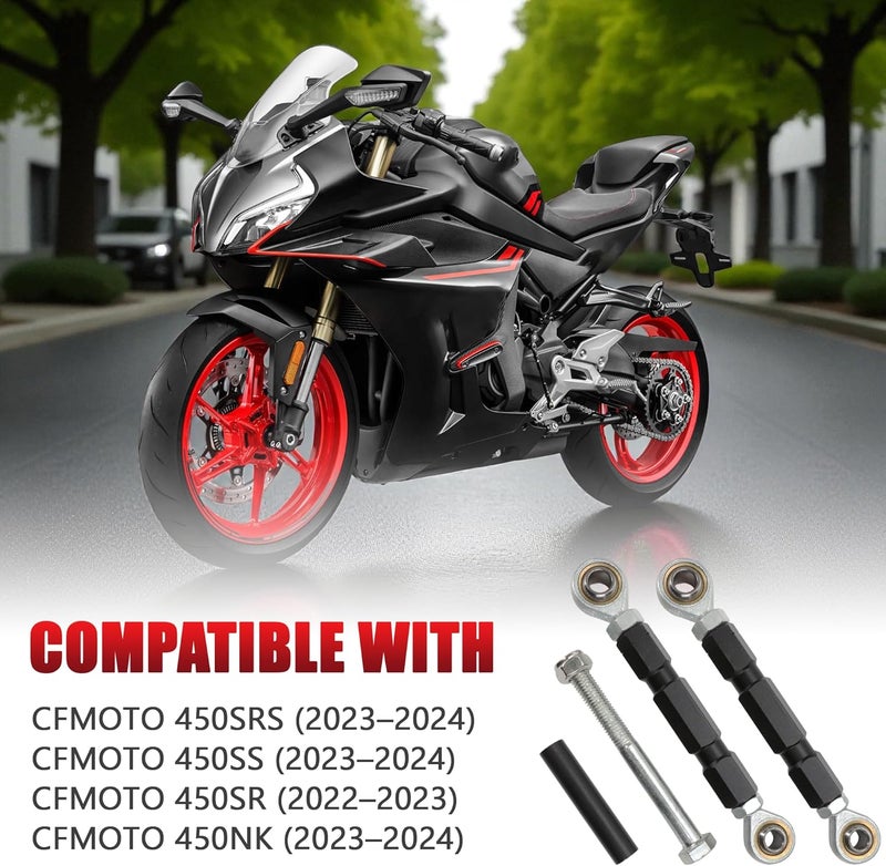 KH866 Lowering Links Kit Fit for CFMOTO 450SS 450SR 450NK 450SRS – Motorcycle Rear Suspension Drop Linkage Cushion Lever Accessories - Image 3